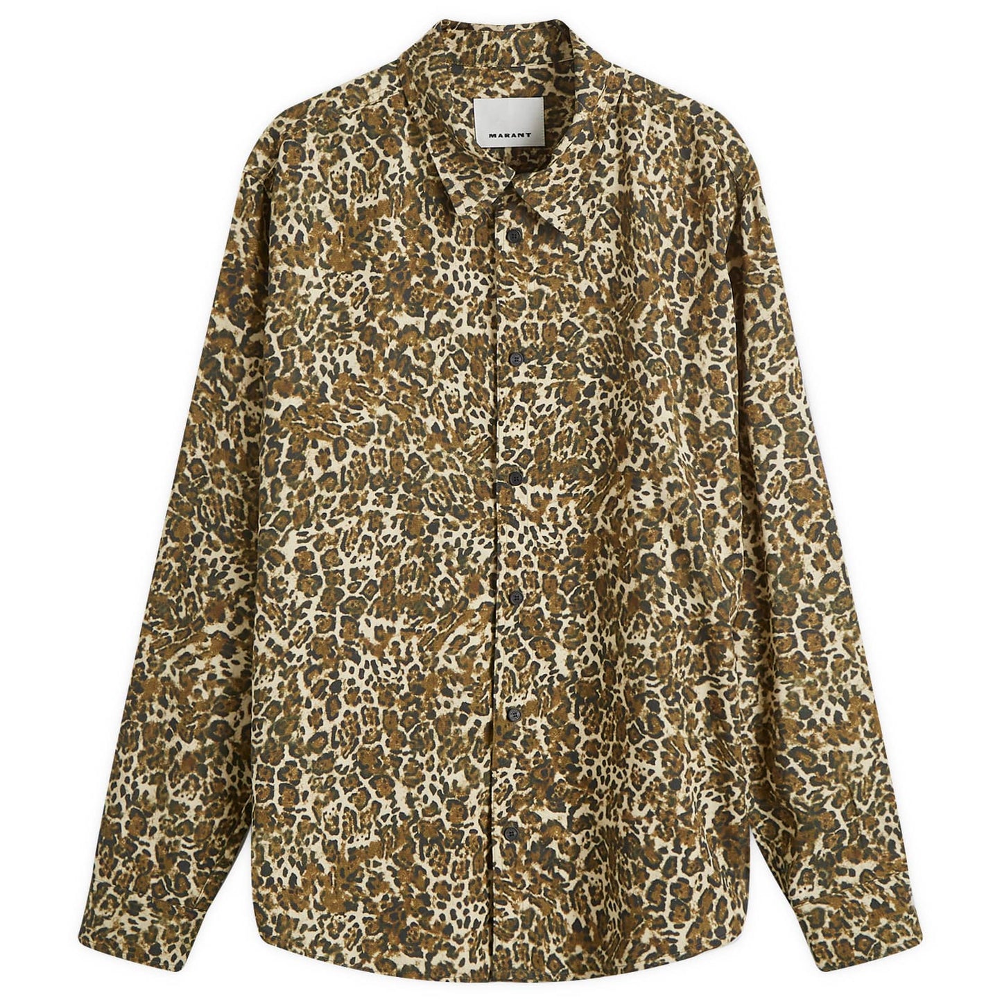 Cybilio Leopard Print Long Sleeve Shirt