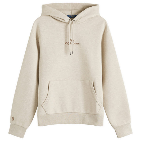 Double Knit Embroidered Script Logo Hoodie
