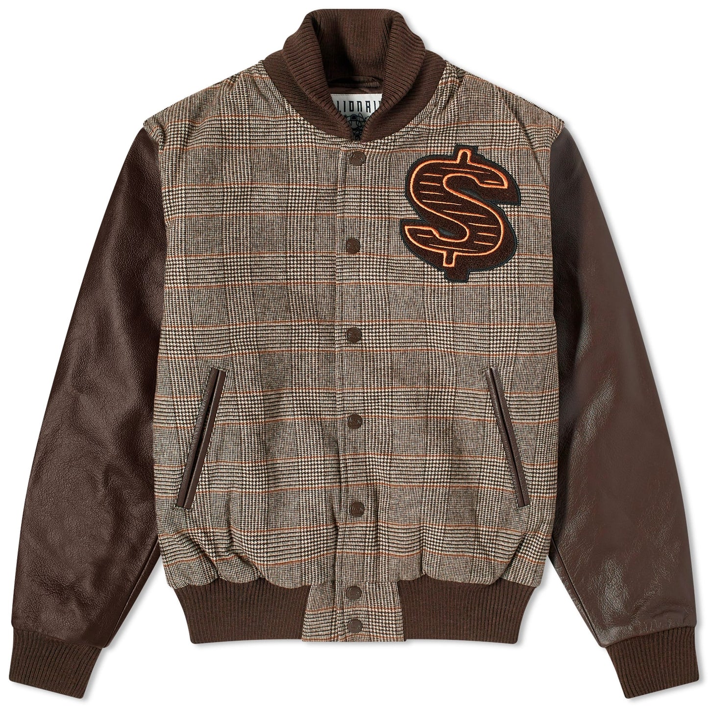 Leather Sleeve Varsity Jacket