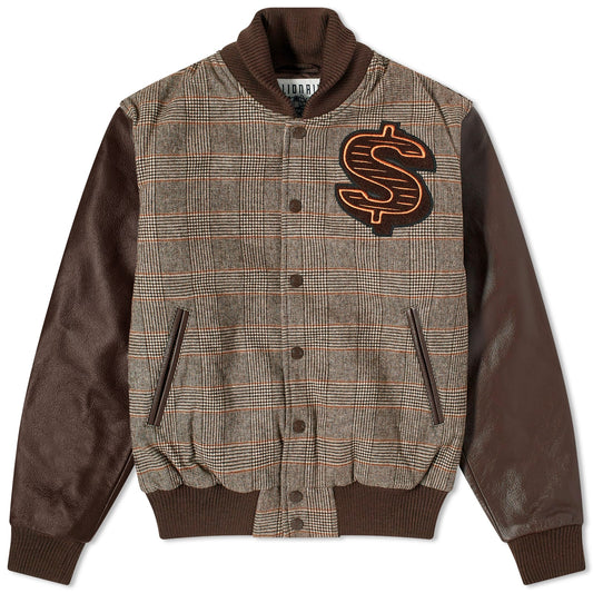 Leather Sleeve Varsity Jacket