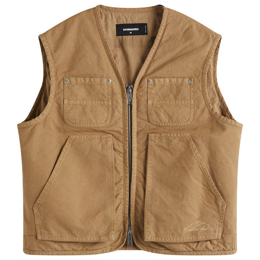 DSquared2 Icon Canvas Utility Vest