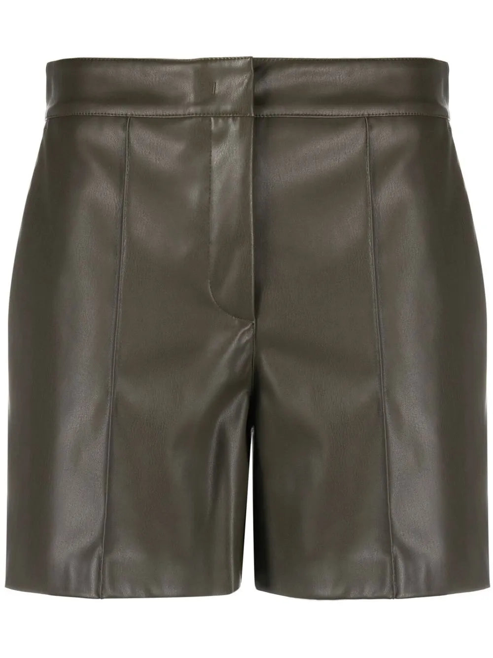 High-Waisted Faux Leather Shorts