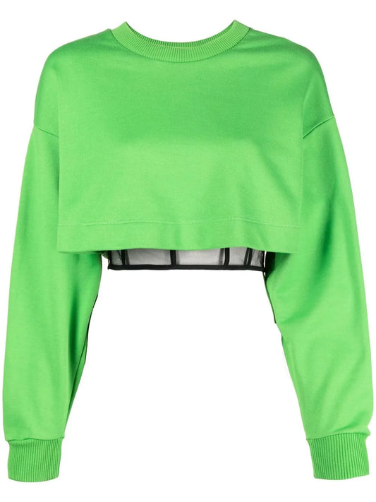 Layered Cropped Sweatshirt