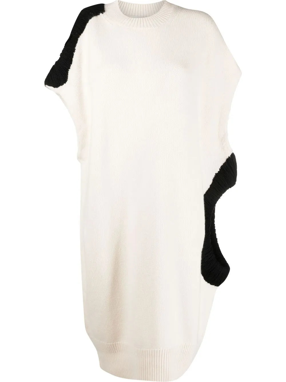 Colour-Block Virgin Wool-Cashmere Knitted Dress