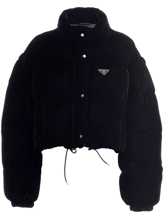 Convertible Velvet Down Jacket