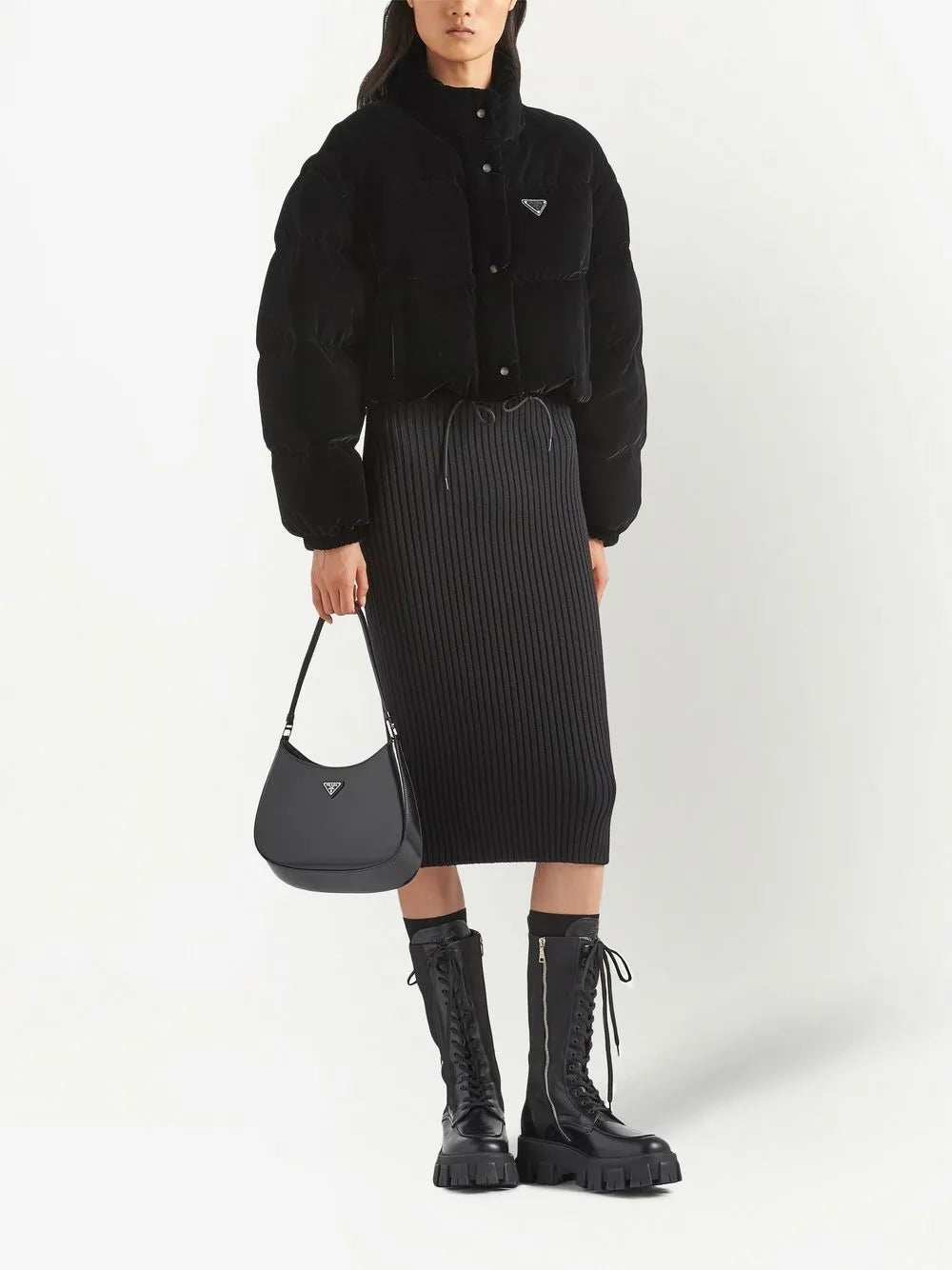 Convertible Velvet Down Jacket