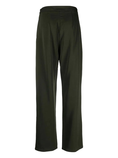 Pleated High-Rise Trousers