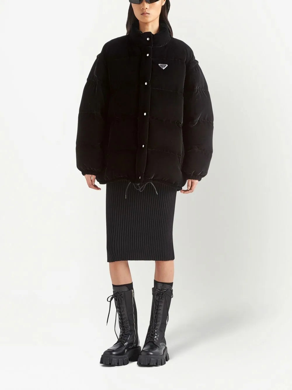 Convertible Velvet Down Jacket