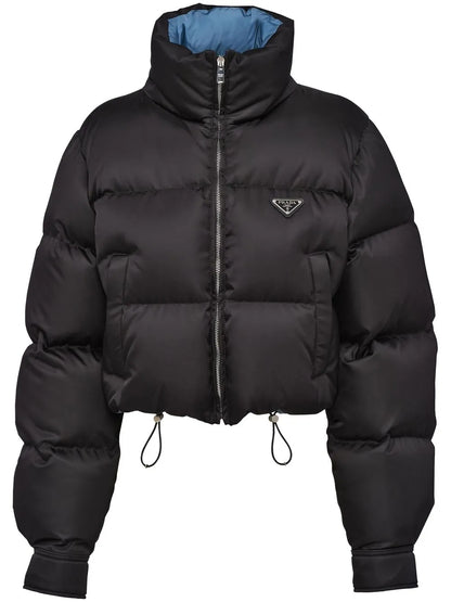 Re-Nylon Cropped Down Jacket