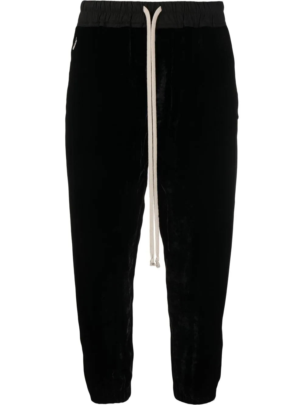 Drop-Crotch Cropped Track Pants