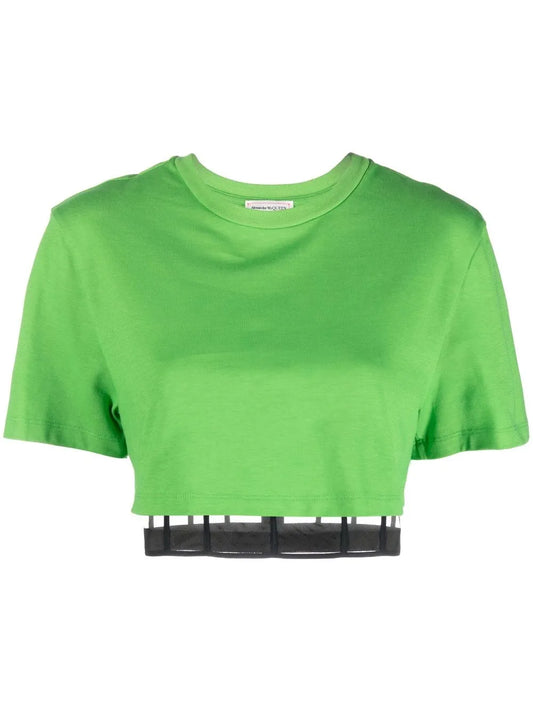 Corset Cropped T-Shirt