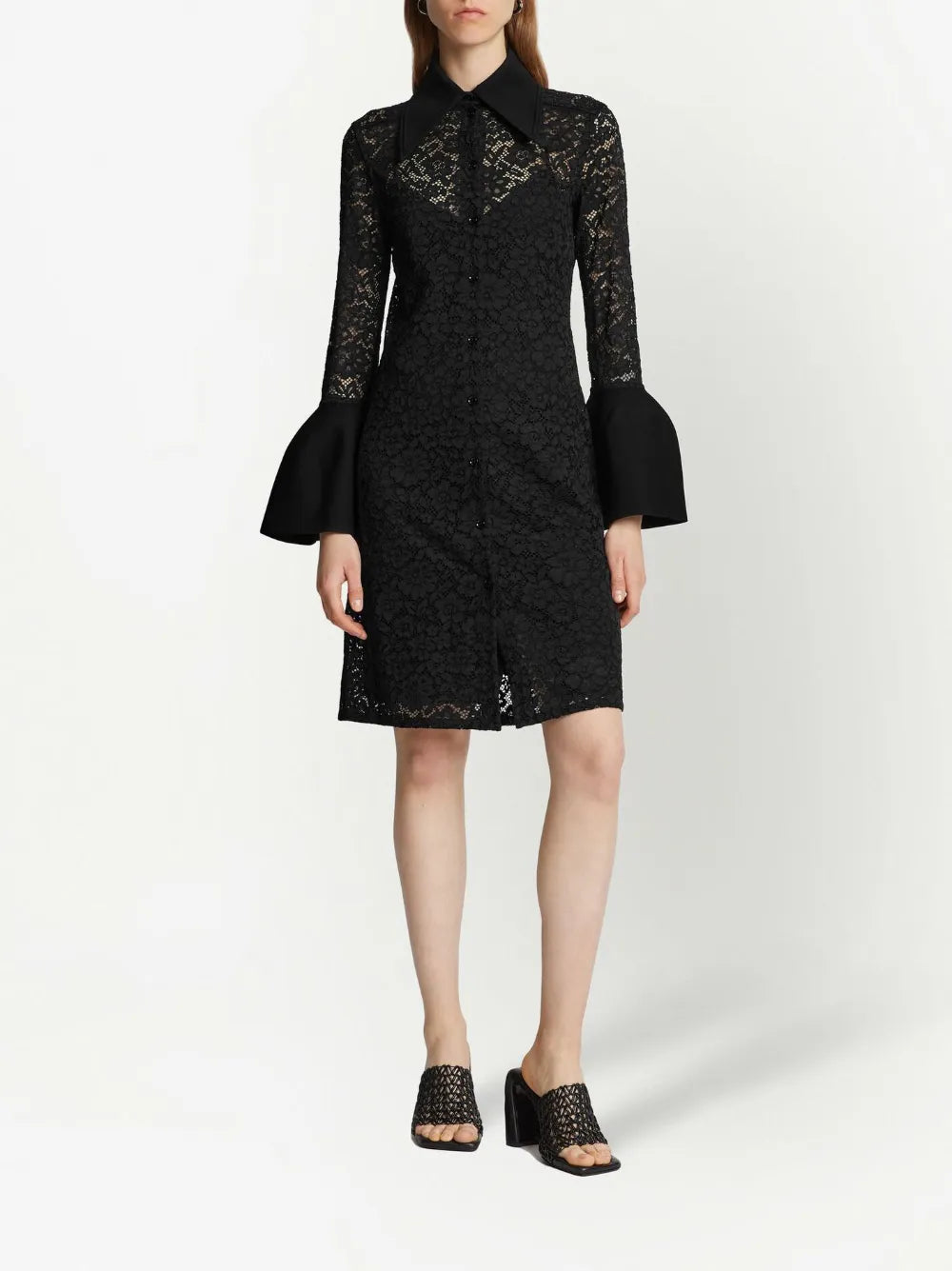 Floral Lace Shirtdress
