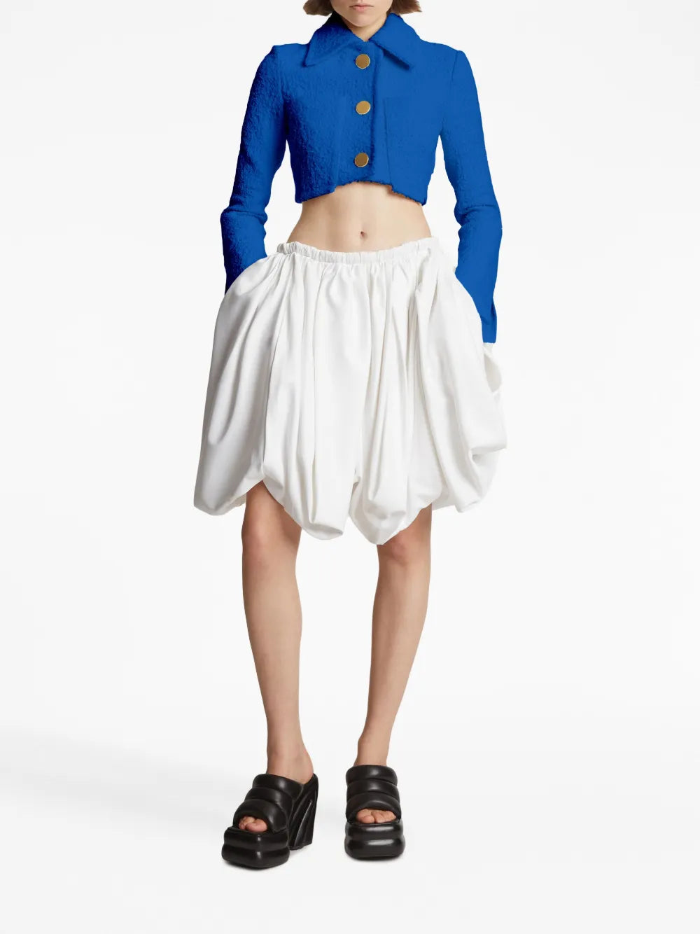 Bouclé Tweed Cropped Jacket