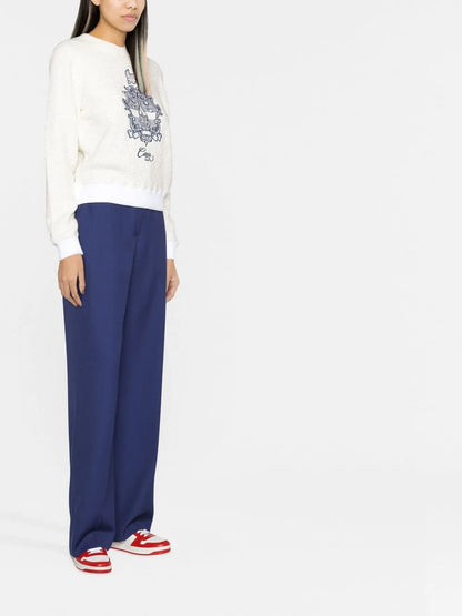 Wide-Leg Tailored Trousers