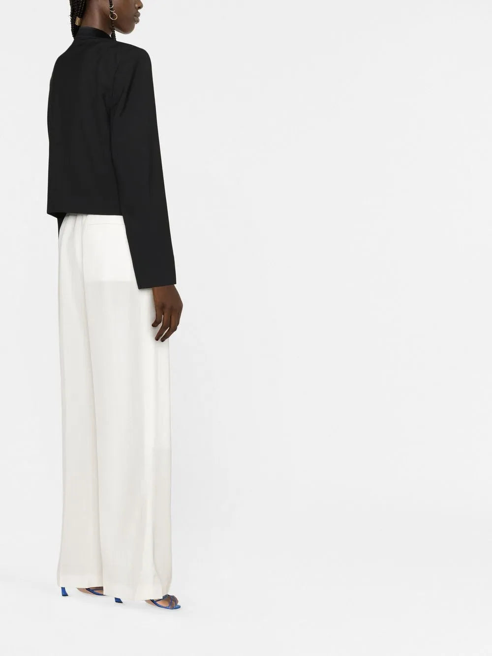 Wide-Leg Tailored Trousers