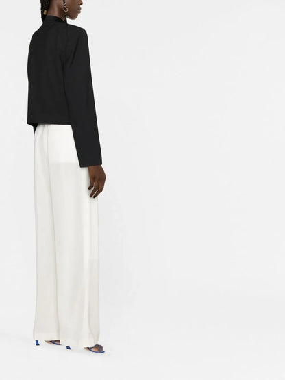 Wide-Leg Tailored Trousers