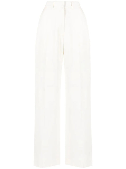 Wide-Leg Tailored Trousers
