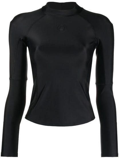 Logo-Embossed Stretch Top