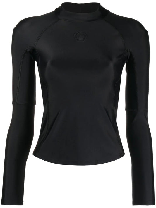 Logo-Embossed Stretch Top
