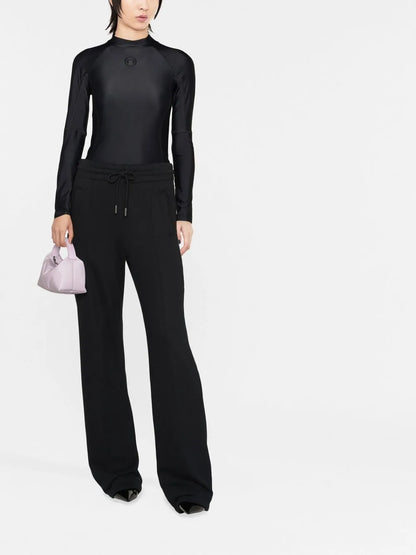 Logo-Embossed Stretch Top