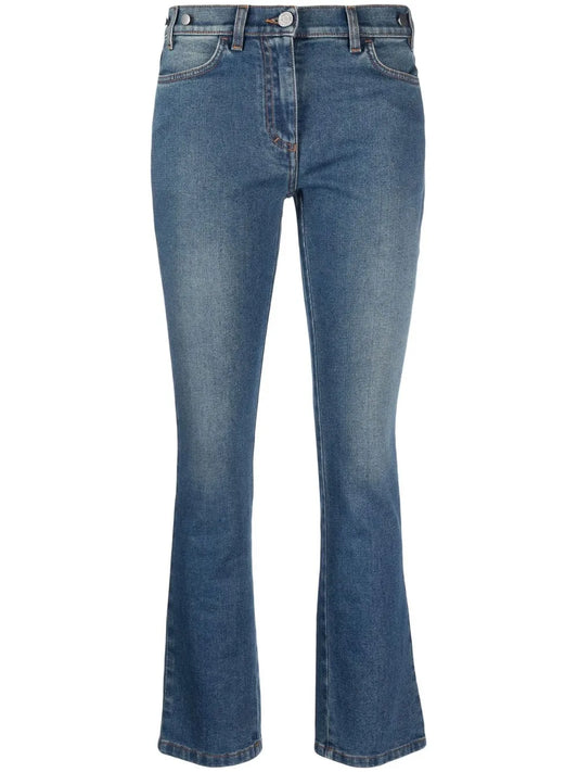 Mid-Rise Cropped Jeans
