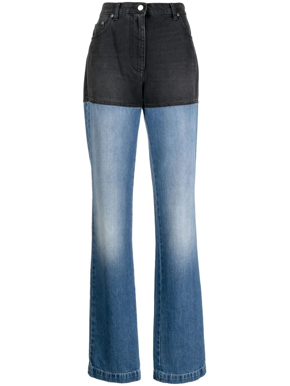 High-Rise Straight-Leg Jeans