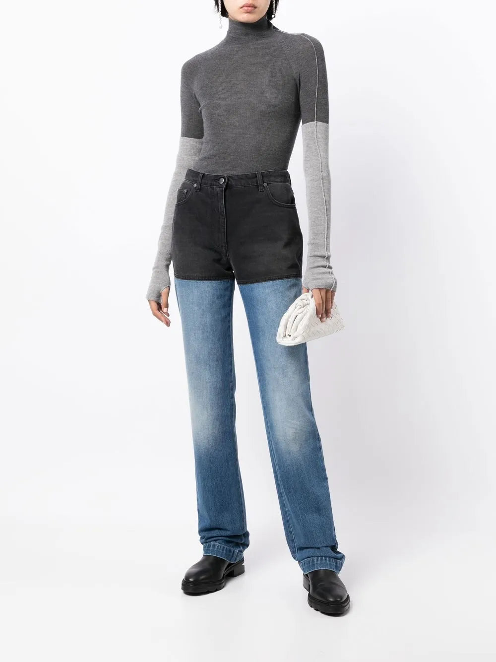 High-Rise Straight-Leg Jeans