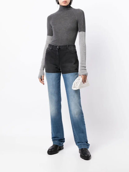 High-Rise Straight-Leg Jeans