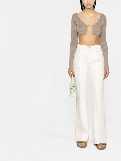 La Maille Pralu Cropped Cardigan