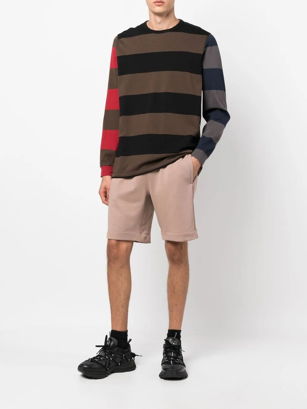 Cotton Bermuda Track Shorts