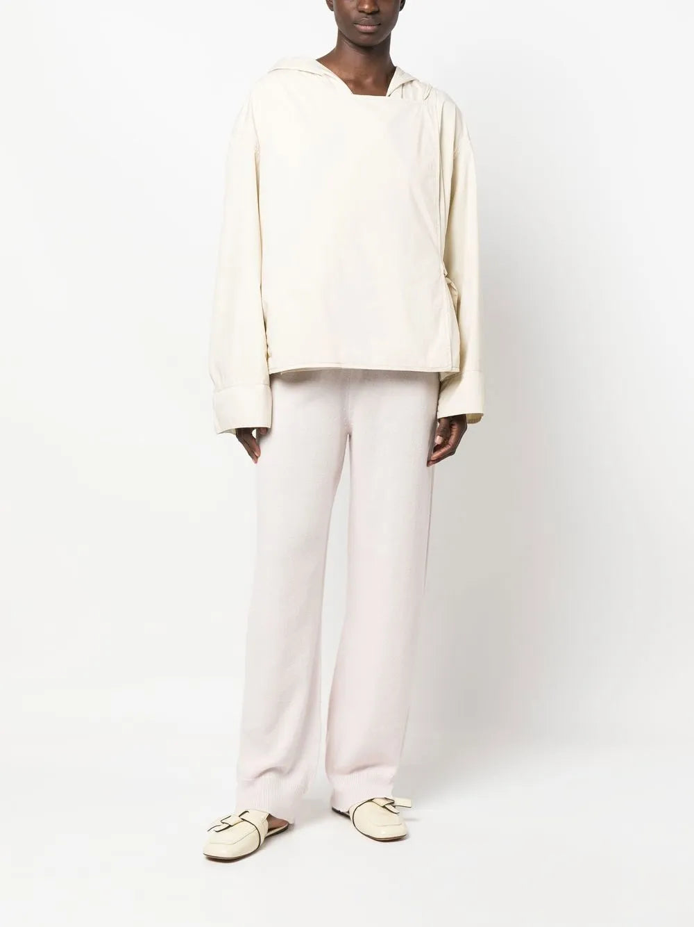 Tapered-Leg Cashmere Trousers