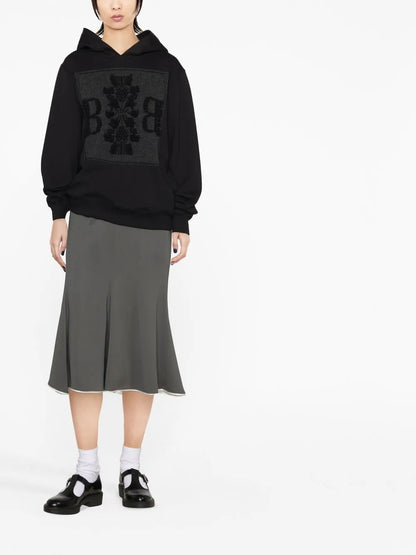 Logo-Patch Cotton Hoodie