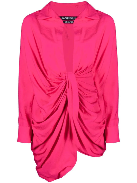 La Robe Bahia Draped Shirtdress