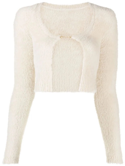 La Maille Neve Manches Longue Cardigan