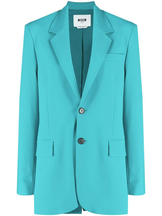 Notched Lapels Single-Breasted Blazer