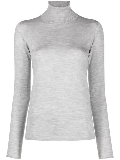Roll-Neck Cashmere-Silk Jumper