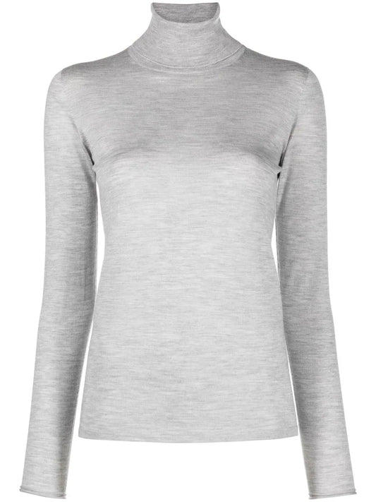 Roll-Neck Cashmere-Silk Jumper