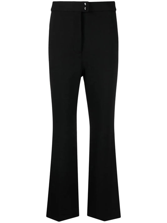 High-Waisted Flared Trousers