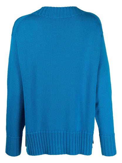 Ribbed-Trim Merino Jumper