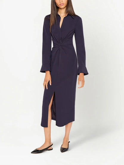 Mckenna Ruched Shirt Dress