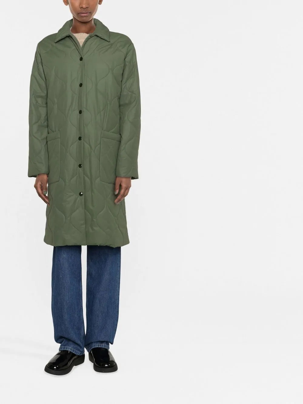Single-Breasted Quilted Coat
