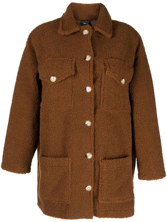 Smiley Face Button-Up Coat