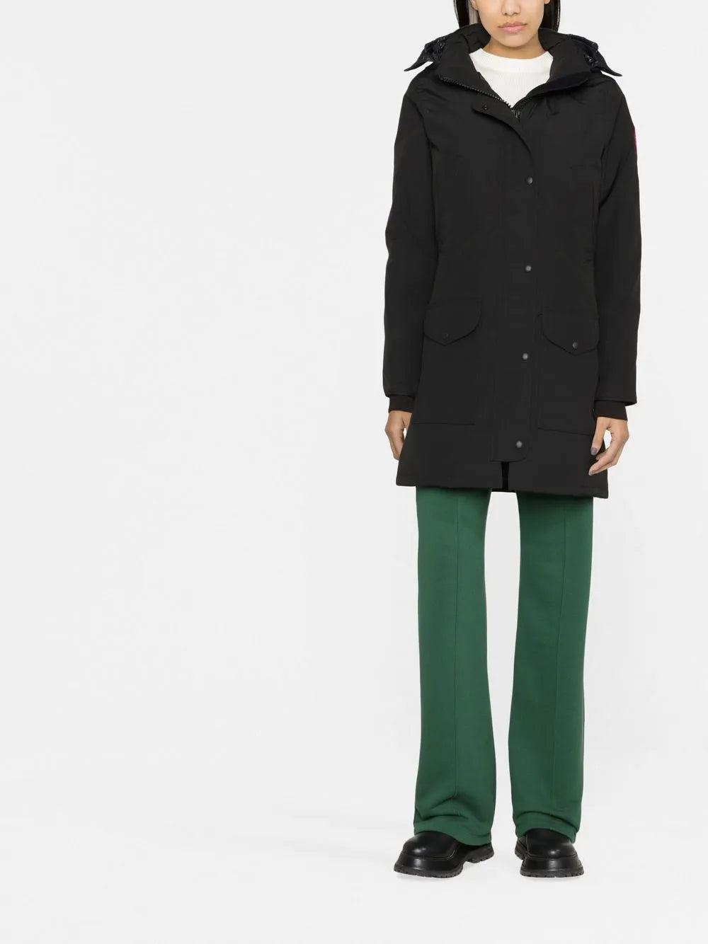 Zip-Up Padded Down Coat