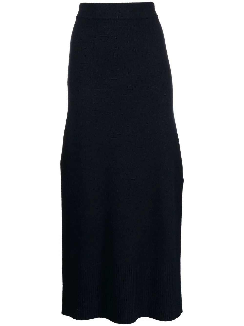High-Waisted Knitted Midi Skirt