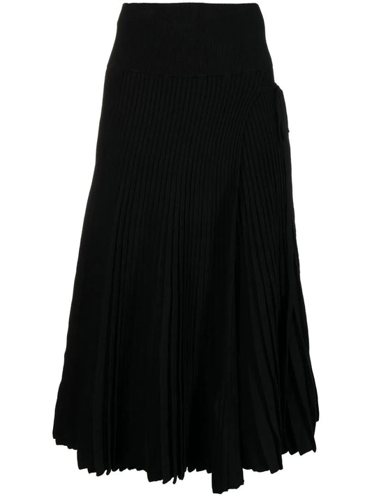 Pleated A-Line Skirt