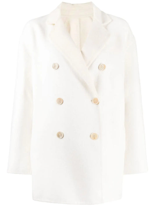 Double-Breasted Fastening Coat
