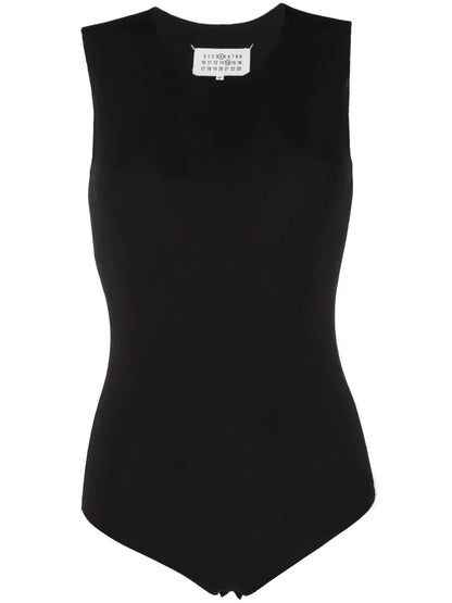 Round-Neck Sleeveless Bodysuit