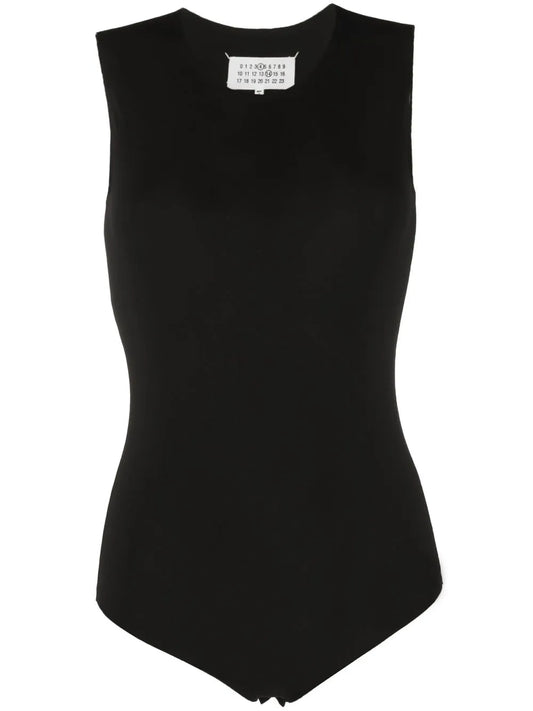 Round-Neck Sleeveless Bodysuit