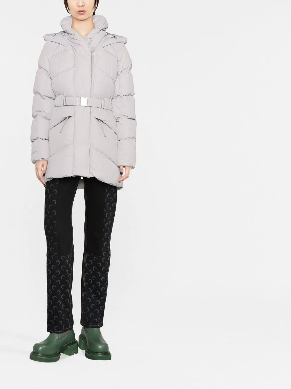 Belted Padded Down Jacket