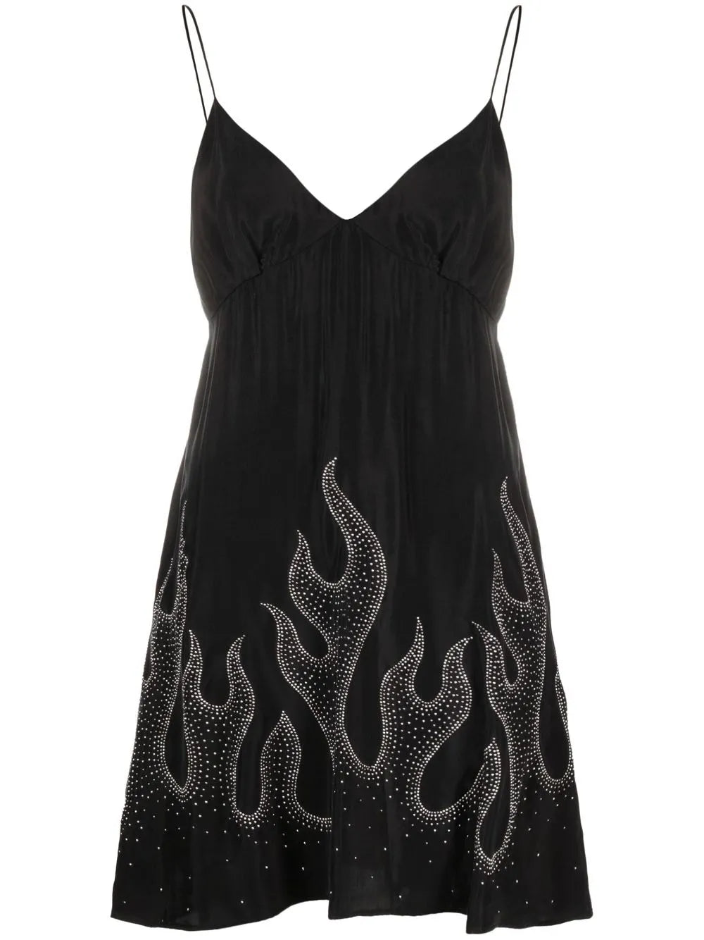 Flame-Print Minidress